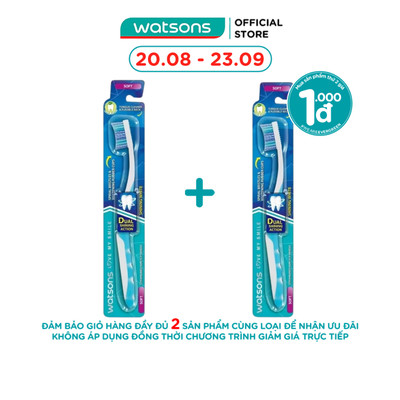 Bàn Chải Đánh Răng Watsons Shining White Toothbrush (Soft) 1s
