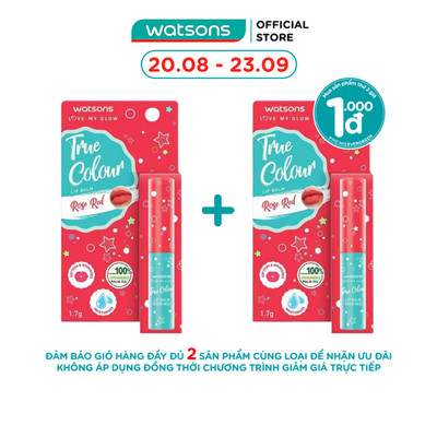 Son Dưỡng Có Màu Watsons True Color Rose Red 1.7g