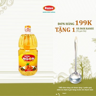 {Đơn 199k tặng vá inox } Dầu Ăn Món Ngon 1.7 lít