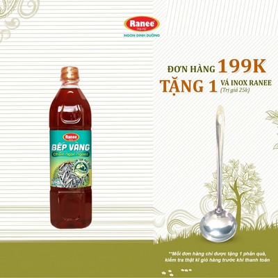 {Đơn 199k tặng vá inox } Nước chấm Cá Cơm Bếp Vàng siêu tiết kiệm 880ml