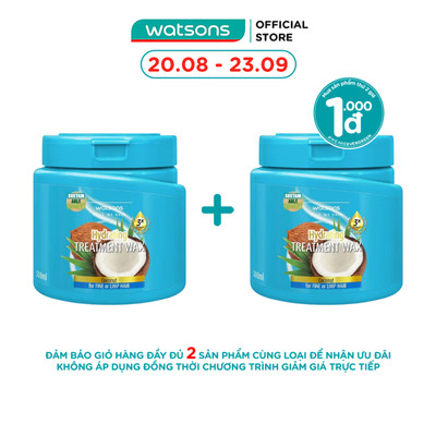 Kem Ủ Tóc Watsons Treatment Wax Coconut for Fine Or Limp Hair 500ml