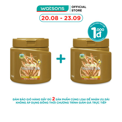 Kem Ủ Tóc Watsons Treatment Wax Beer For Fine Or Thinning Hair 500ml