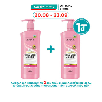 Dầu Gội Watsons Treatment Shampoo Yoghurt For Rough Or Curly Hair 400ml