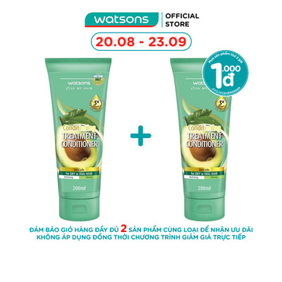 Dầu Xả Watsons Chiết Xuất Từ Quả Bơ 200ml