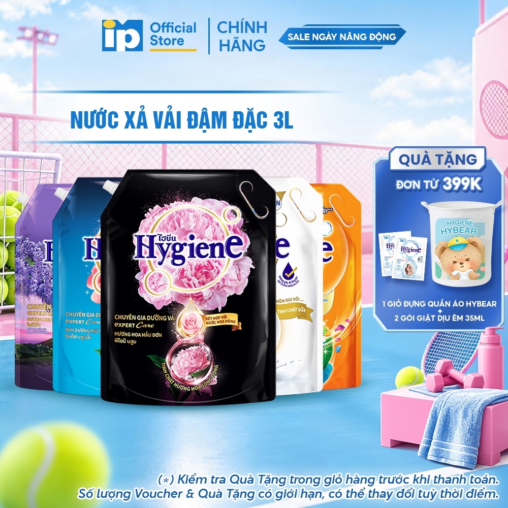 Nước Xả Vải Đậm Đặc Hygiene 3L