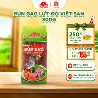 Bún gạo lứt đỏ việt san 300g - bún khô eat clean giàu chất xơ, sợi dai ngon cho người ăn kiêng