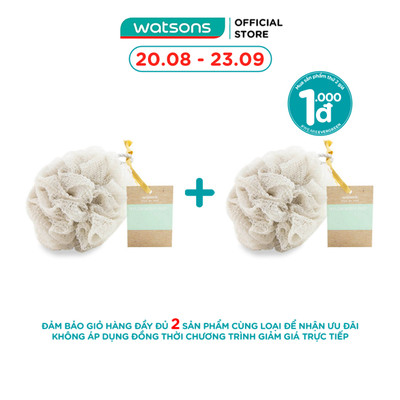 [Mã FMCGWA101 giảm 8% đơn 250K] Bông Tắm Cơ Thể Watsons Nylon 1 Miếng