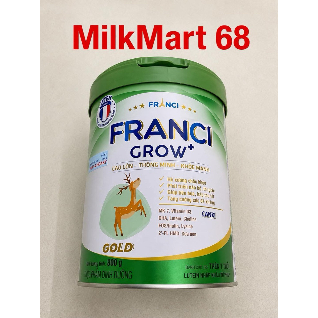 Sữa bột Franci Grow gold lon 800g