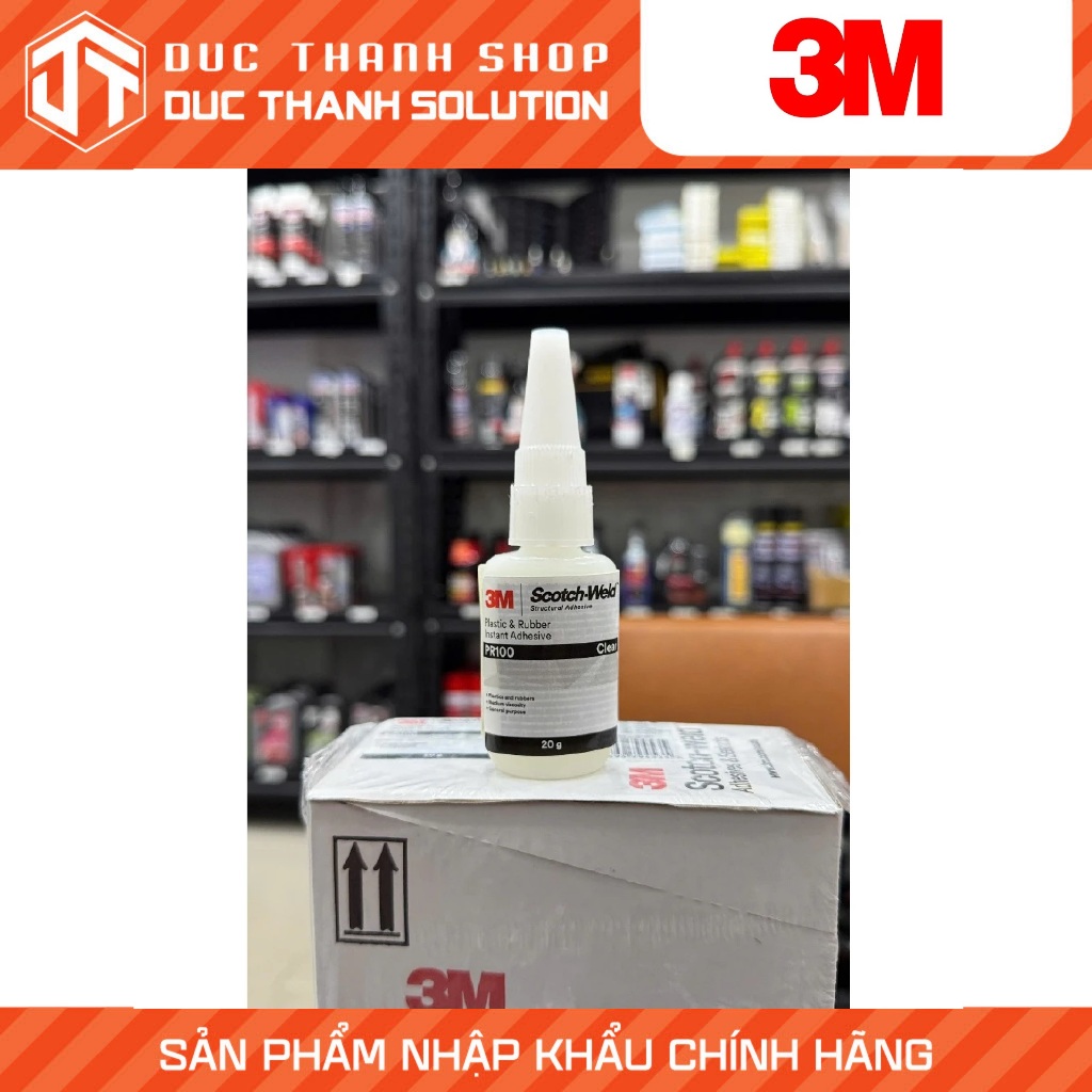 KEO SIÊU DÍNH CHUYÊN DÁN NHỰA - CAO SU 3M PR100 PLASTIC & RUBBER INSTANT ADHESIVE PR100