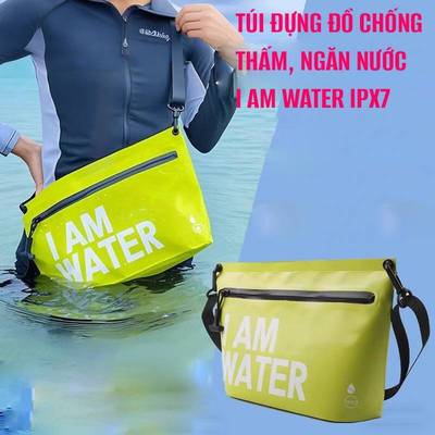 Túi đựng đồ chống thấm nước, ngăn nước tuyệt đối IPX7, có dây đeo, khóa kéo chắc chắn, siêu bền nhẹ