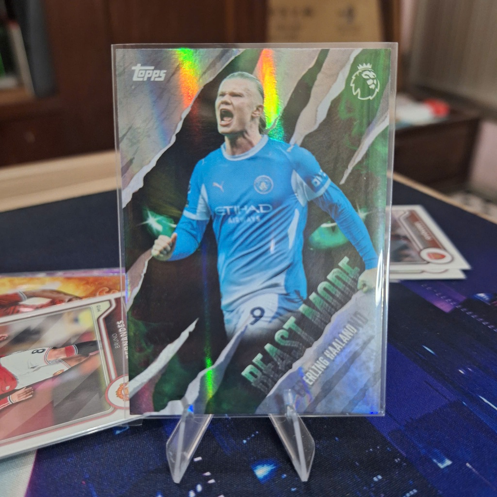 BEAST MODE 2027 Premier League Haaland Man City, Mùa giải mới nhất, Thẻ Topps chính hãng