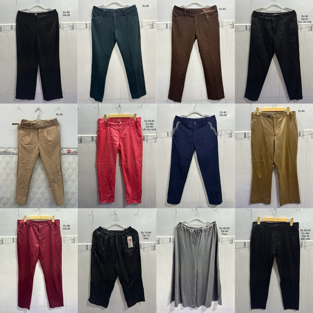 Quần Nữ 2hand Bigsize eo 80-100 Thanh lý 🍒| SCG 2HAND