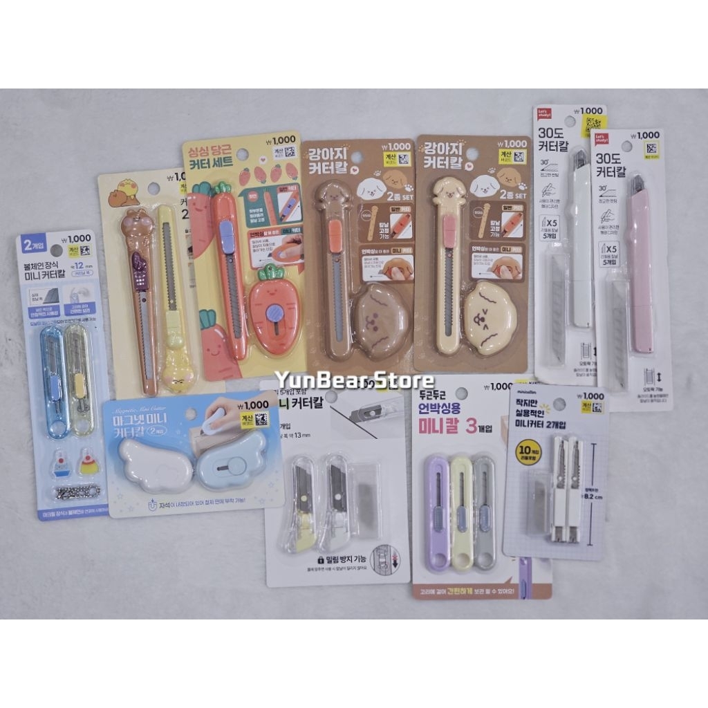 [CÓ SẴN] TỔNG HỢP CÁC SET DAO RỌC GIẤY DAISO HÀN QUỐC - nhiều mẫu