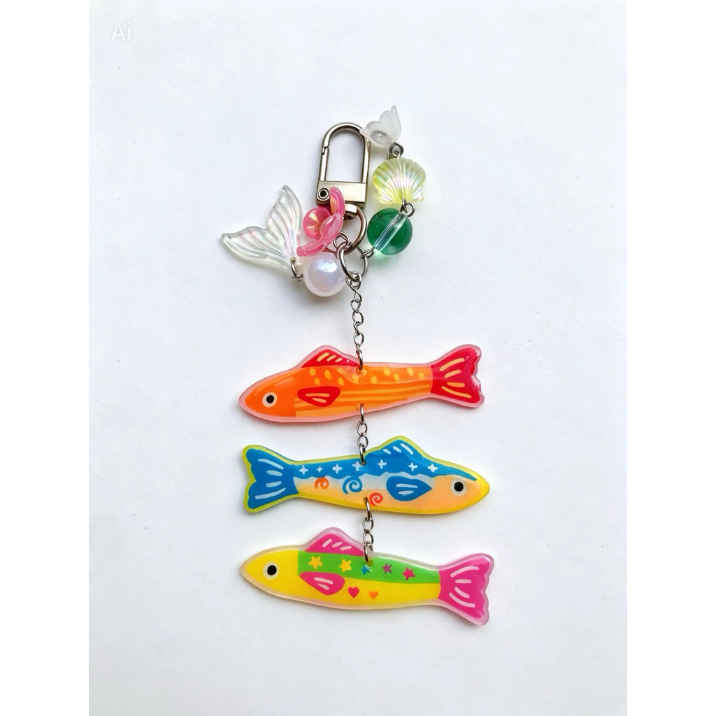 Móc khoá cá Fish keychain