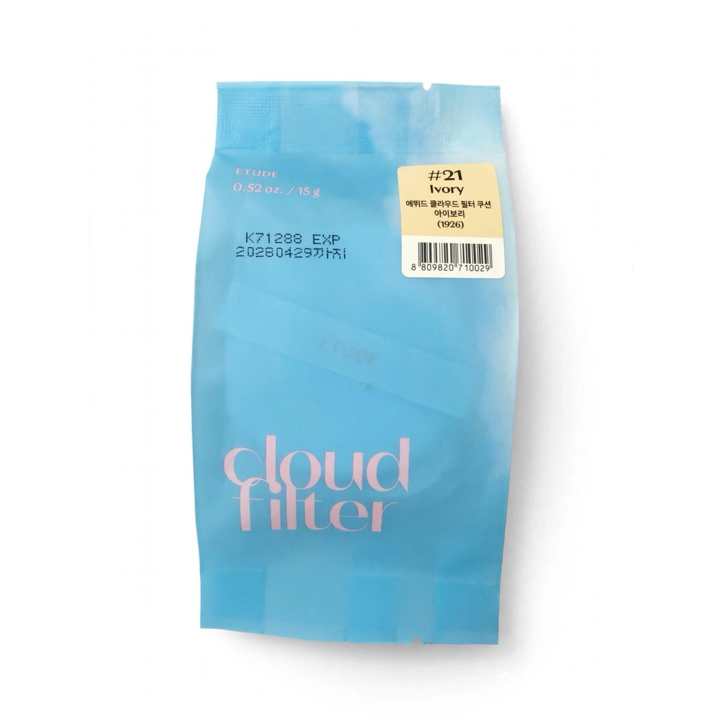 ☁️ ETUDE Cloud Filter Cushion #21 Ivory ☁️ Lõi cushion date 4/2028
