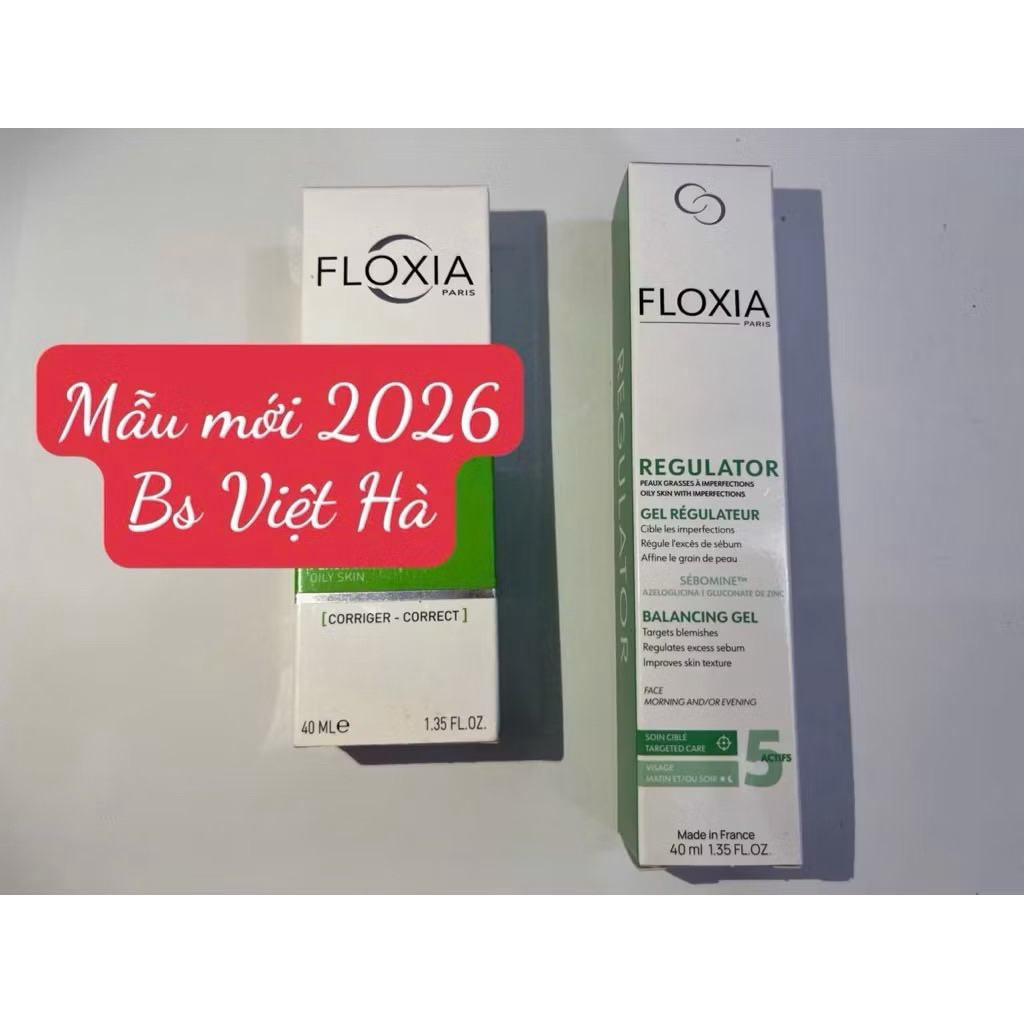 KEM DƯỠNG DÀNH CHO DA DẦU GIẢM MỤN TRỨNG CÁ FLOXIA BALANCING GEL 40ml| BS Da Liễu Khuyên dùng