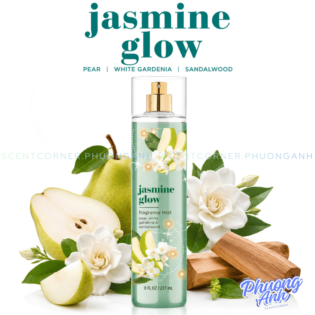 [ MINI ] JASMINE GLOW - Xịt thơm Body Mist Bodycology Mỹ