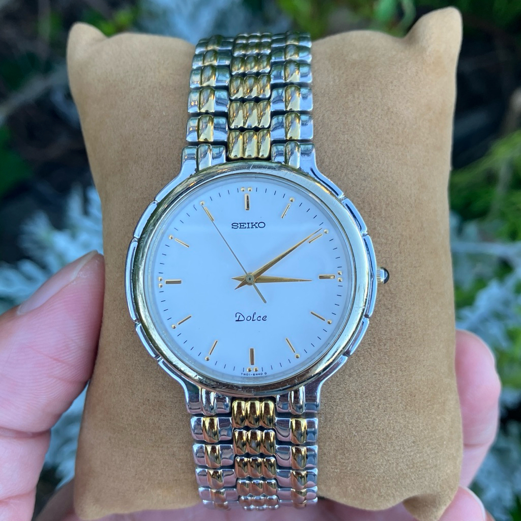 Đồng Hồ Seiko Chính Hãng Dòng Dolce Cao Cấp Dây Demi Đẹp Lạ