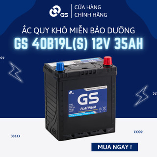 Bình ắc quy 12V 35Ah GS MF 40B19L(S) - Ắc quy GS khô miễn bảo dưỡng