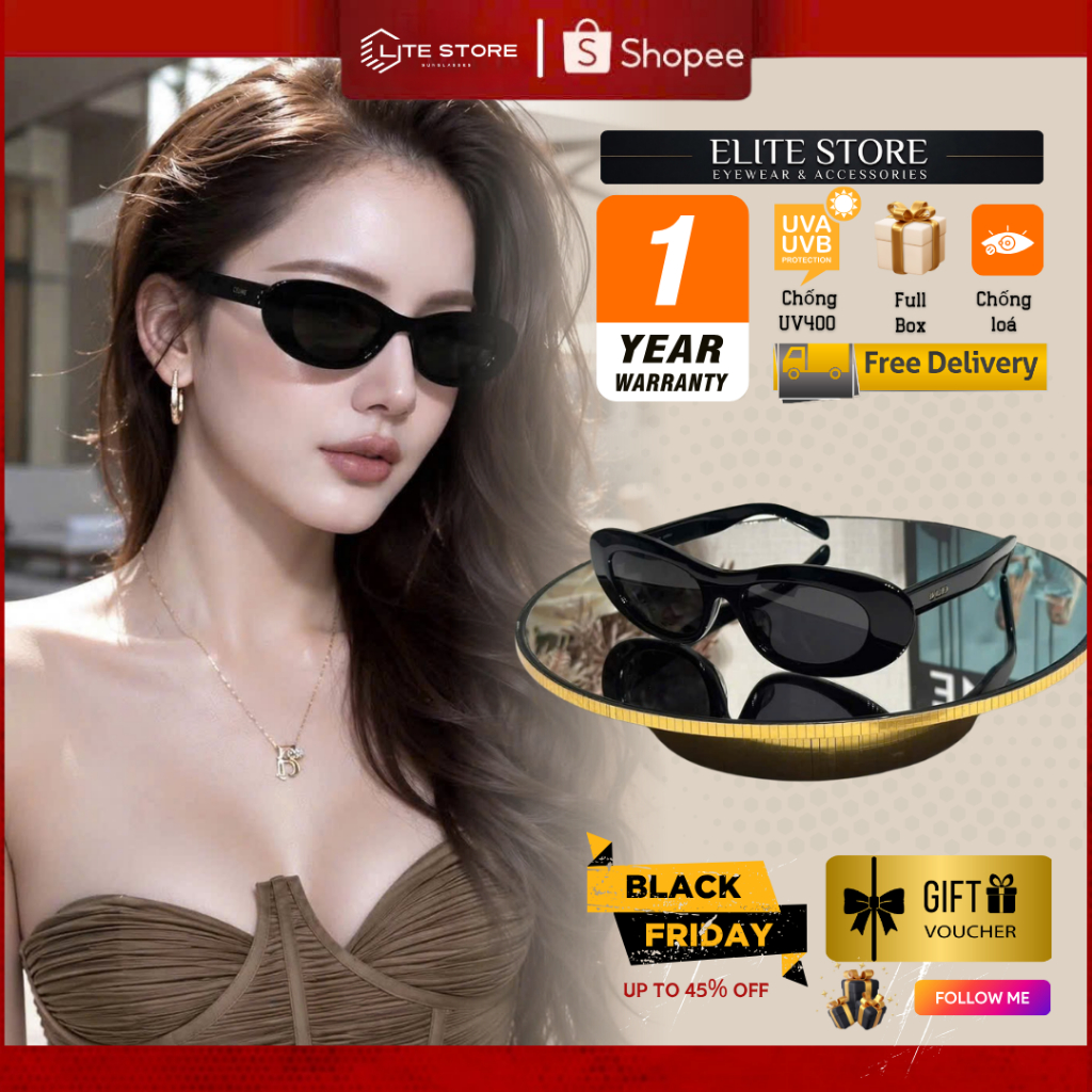[VIP VERSON] [570] Kính thời trang cao cấp Nữ mắt mèo mẫu mới siêu sang chảnh vừa cập bến Elite stor