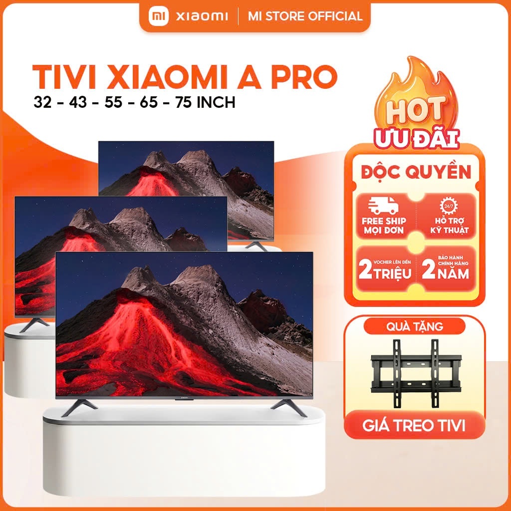 A Pro 32/43/55/75 Inch Tivi Xiaomi Bản Quốc Tế 2026 | QLED, Dolby Audio, Viền Mỏng, Google TV
