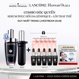 [Lancome x Hannah] Bộ đôi Serum phục hồi da tối ưu Ultimate 50ml và Lõi Thay Thế 50ml