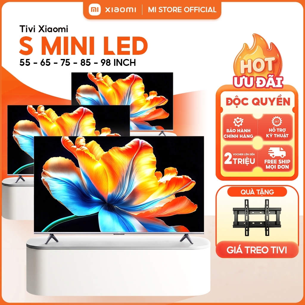 TV S Mini LED 55/65/75/85/98 Inch Tivi Xiaomi 2026 | QD-Mini LED 4K, HDR10+, Google TV, Dolby Audio