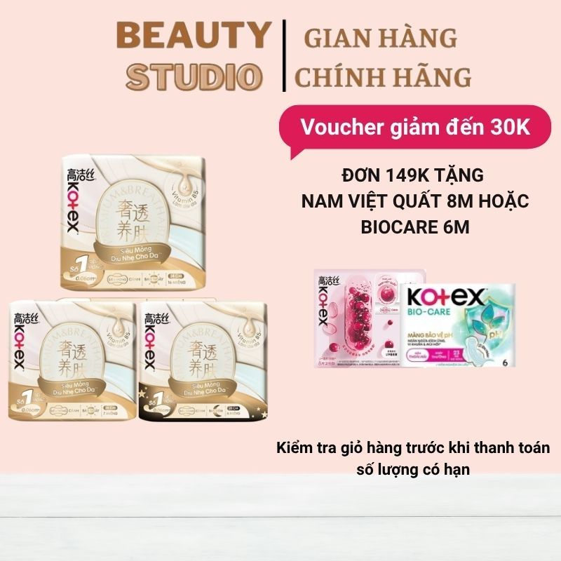 Băng vệ sinh Kotex Cicada Nhập Khẩu Siêu Mỏng Nhẹ Nhiều Kích Cỡ