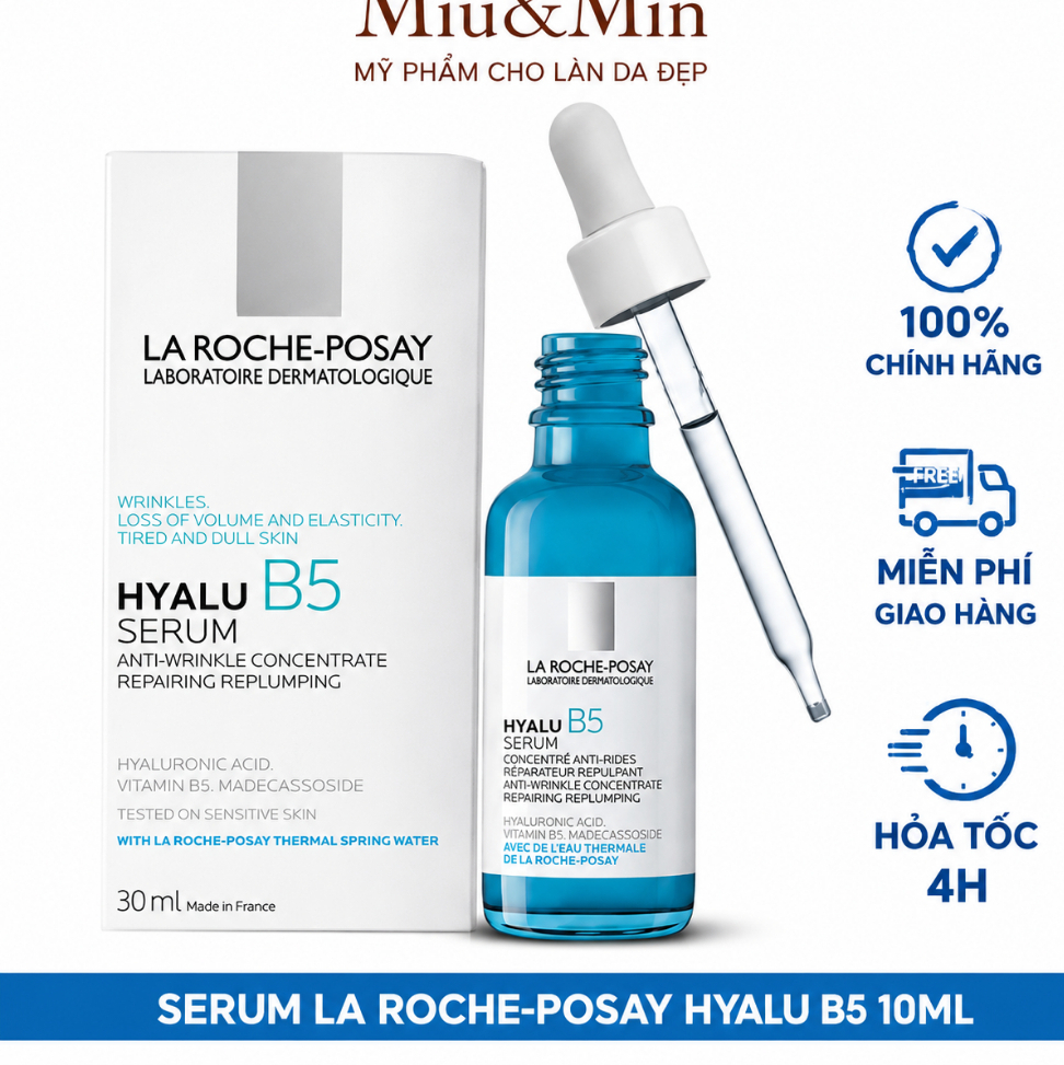 Serum La Roche-Posay Hyalu B5 Cấp Ẩm Phục Hồi Da 10ml