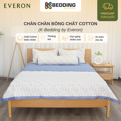 Chăn hè/ chăn chần bông K-Bedding by Everon chất vải 100% Cotton mềm mát, nhiều màu sắc đẹp sang trọng