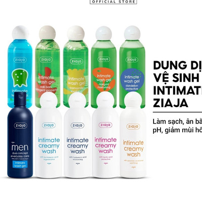 [SVIP] Dung Dịch Vệ Sinh Phụ Nữ Intimate ZIAJA Xuất Xứ Ba Lan Giúp Dưỡng Ẩm, Khử Mùi, Se Khít Dung Tích 200ml