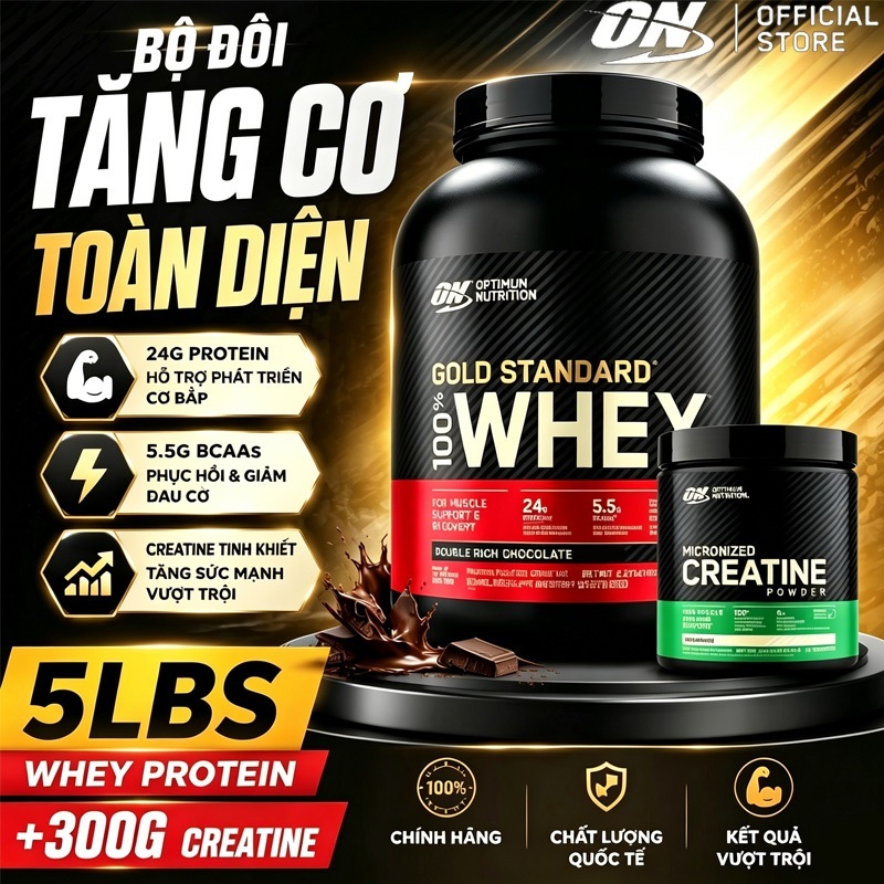 ON Gold Standard 100% Whey Protein Primary Source Isolate 5Lbs | Whey Protein Isolate #1 Ingredient