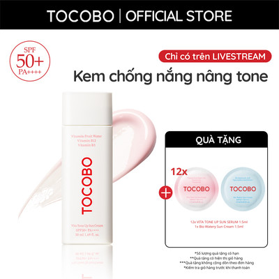 [KOL] Kem chống nắng nâng tone Tocobo Vita Tone Up SPF50+ PA++++ 50ml