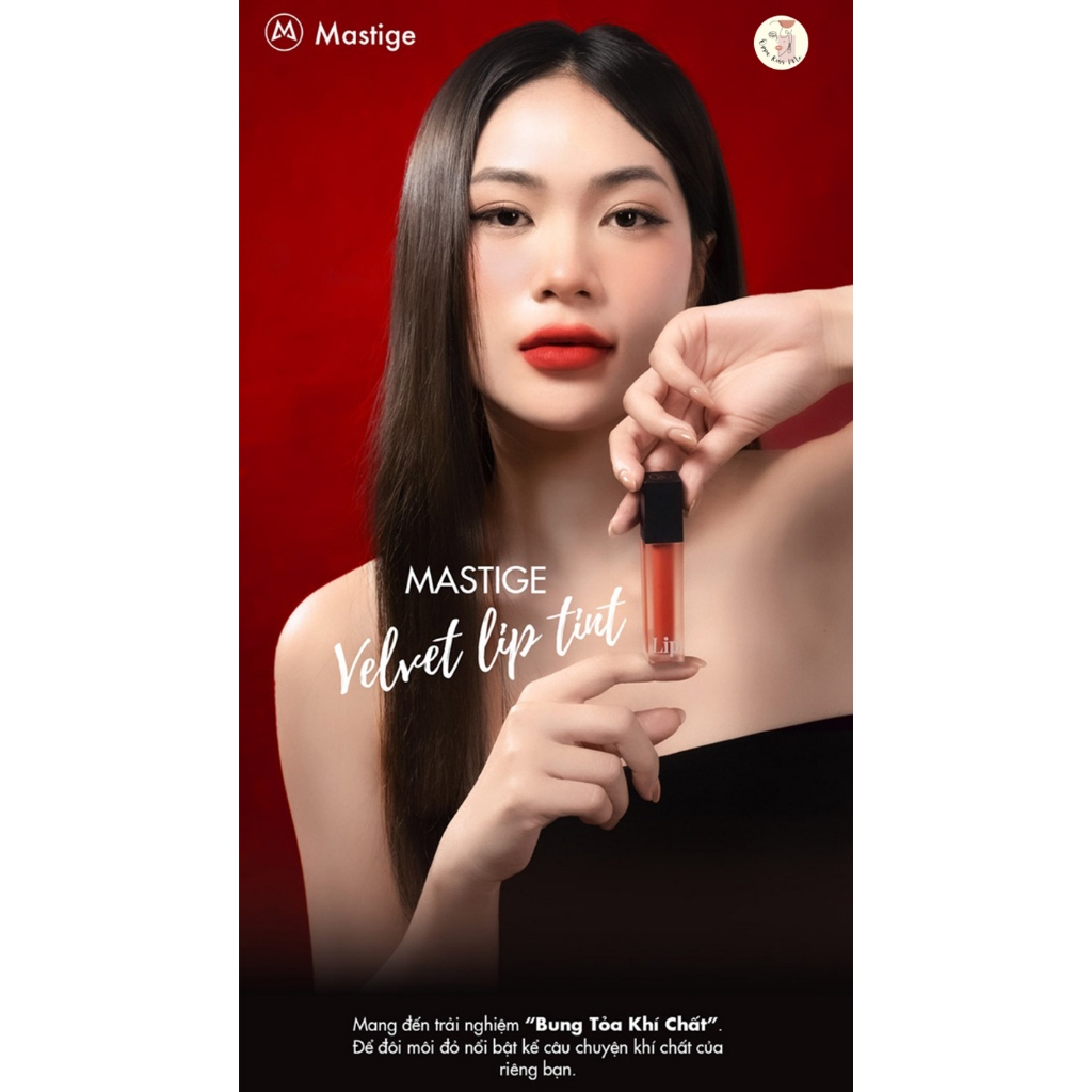 Son Kem Lì Mastige Velvet Lip Tint 4.5ml - Mềm Mịn Như Nhung, Bền Màu Không Trôi