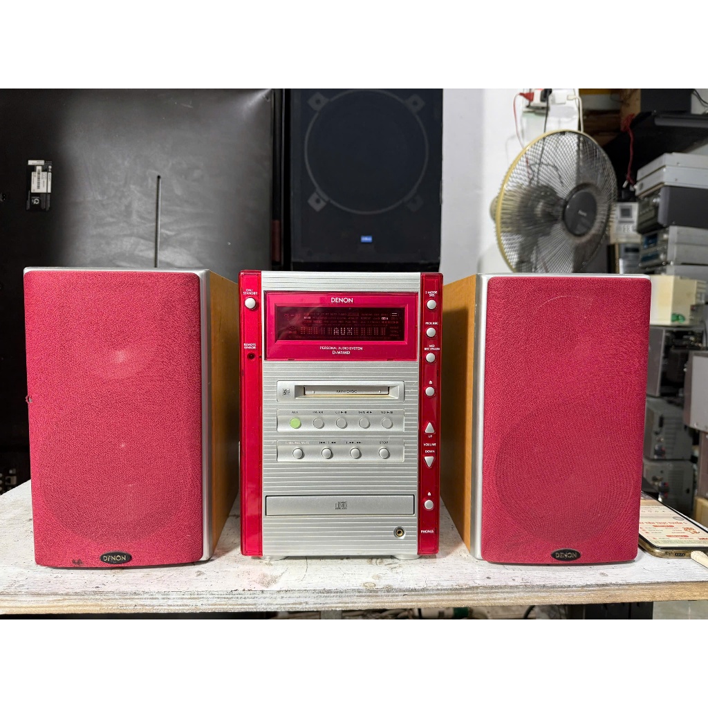 Bán bộ dàn Nghe nhạc Denon D - M1MD bãi nhật về màu đỏ hát tốt( ae mua ip shop rẻ hon)