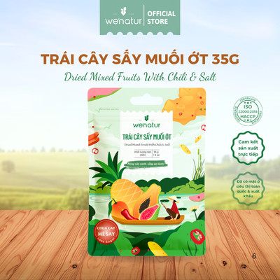 Trái cây sấy muối ớt we'natur 35g