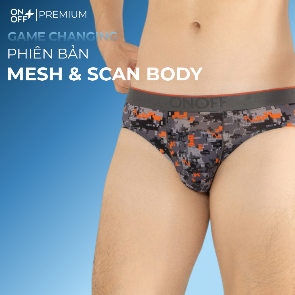 Quần lót nam dáng brief Mesh AquaX Siêu mảnh ONOFF PREMIUM siêu nhẹ mềm mại dệt thoáng khí 18UQ26A12