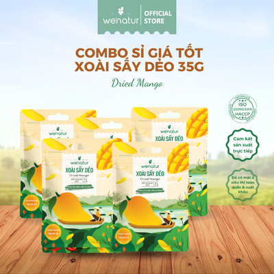 [COMBO SỈ GIÁ TỐT] Combo Xoài Sấy Dẻo Nguyên Vị Ít Đường We'natur 35g