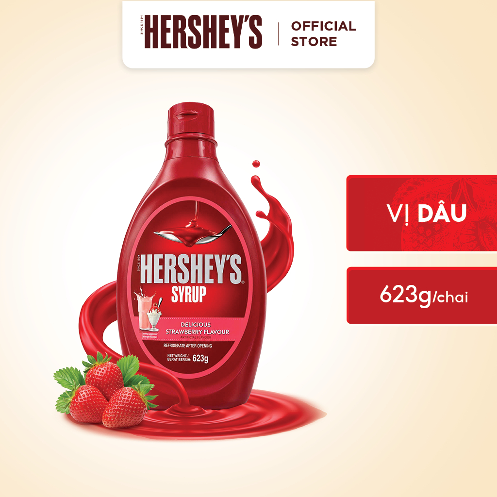 Syrup Hương Dâu Hershey's 623g