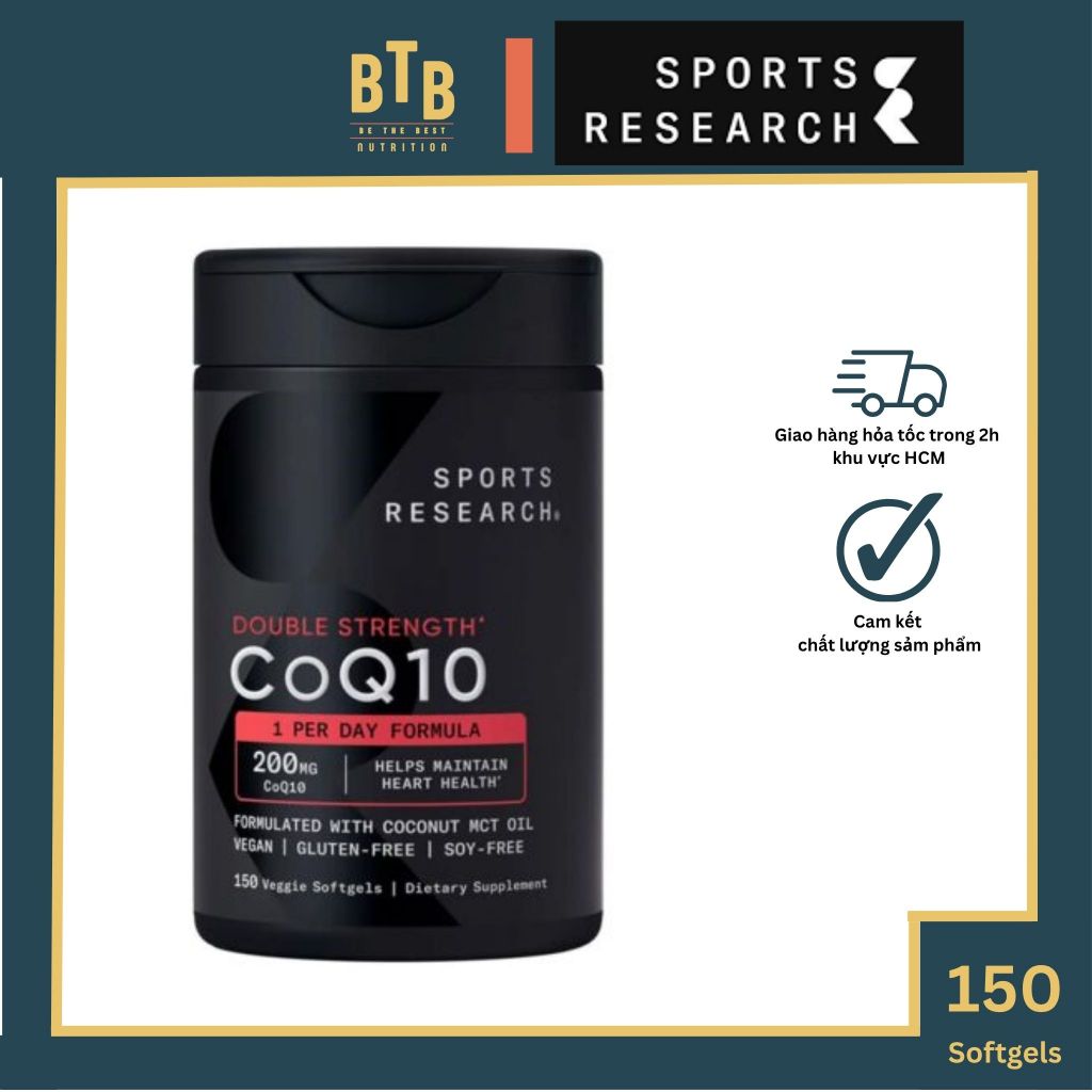 Viên Sports Research CoQ10 150 viên từ Mỹ