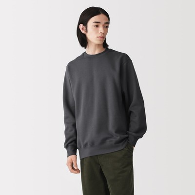 [26AW] MUJI Áo Sweatshirt Nam Vải Fleece