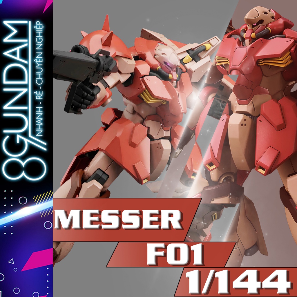 [SẮP VỀ] Mô Hình Lắp Ráp HG UC Messer Type F01 Fighter (tặng kèm decal nước)