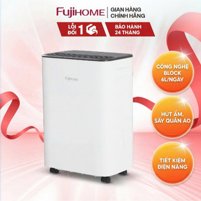Máy hút ẩm block nhập khẩu FUJIHOME LITE công suất 6 đến 16 lít /ngày vận hành tốt, tiết kiệm điện