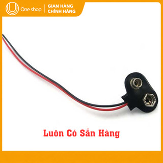 Combo 10 Đầu Nối Pin 9V - Dây Đế Pin 9V Loại Tốt Đầu Da Chống Oxy Hóa Dùng Cho Pin Vuông, Arduino