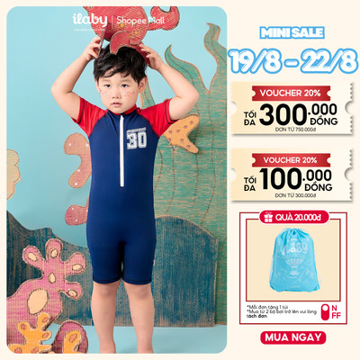 [TẶNG TÚI BƠI] Đồ bơi bé trai, đồ bơi cộc tay quần đùi chất liệu thun lạnh chống nước [3136]
