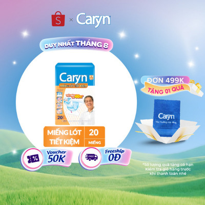 Miếng lót tiết kiệm Caryn 20 miếng (tặng miếng ngẫu nhiên)