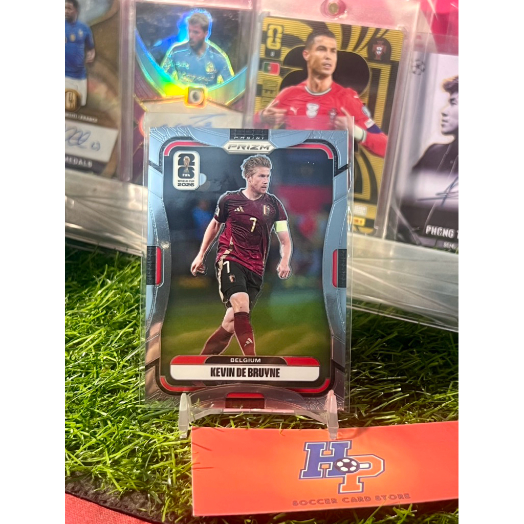 Thẻ bóng đá Kevin De Bruyne Panini Prizm Worldd Cup 2026