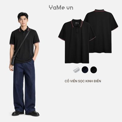 Áo Thun Polo ColorLock™ Cổ Viền Sọc Co Giãn Thoáng Khí The No Style 256 2625084 |YaMe|