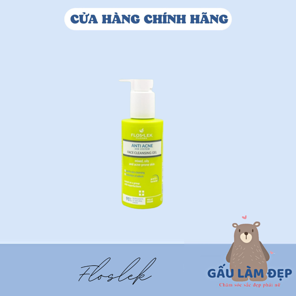 Sữa Rửa Mặ Floslekt Anti Acne Face Cleansing Gel - 125ml