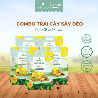 [COMBO SỈ GIÁ TỐT] Combo Trái cây sấy dẻo we'natur 35g